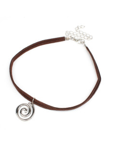 Choker de Gamuza Spiral