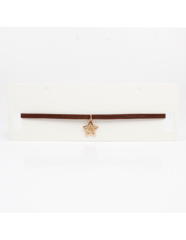 Choker de Gamuza Spiral Star