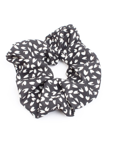 Scrunchie Mini Print Black