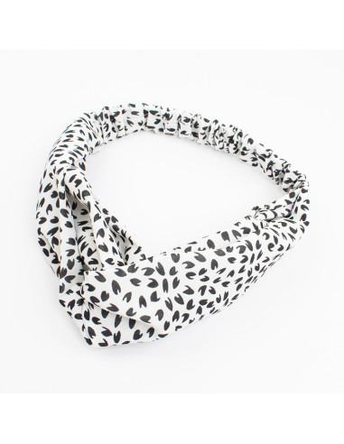 Turbante Mini Print White