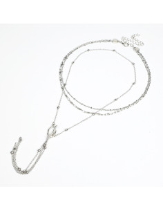 Set de Collares New Trendy Silver