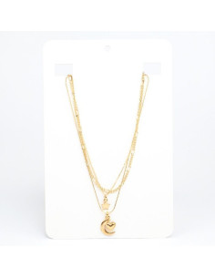 Collar de Cadenas Gold Moon Night