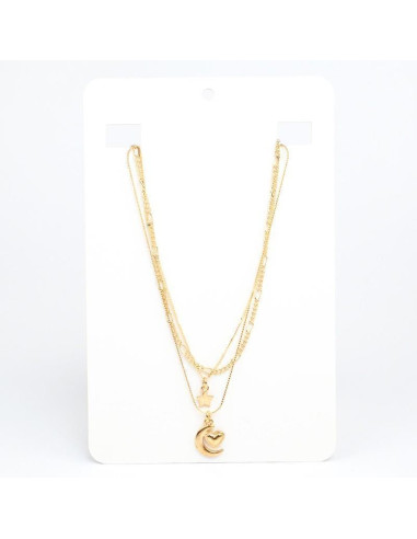 Collar de Cadenas Gold Moon Night