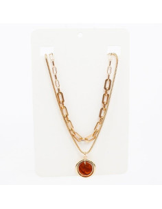 Collar de Cadenas Caramel Circle