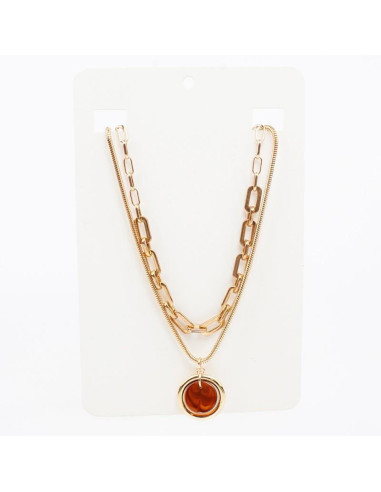 Collar de Cadenas Caramel Circle