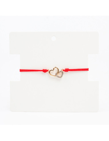 Pulsera de Hilo Duo Hearts