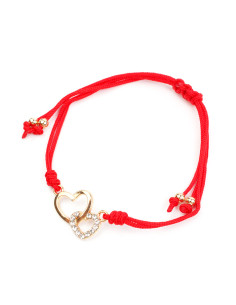 Pulsera de Hilo Duo Hearts