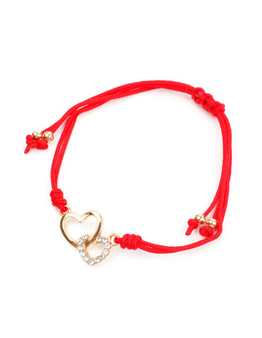 Pulsera de Hilo Duo Hearts