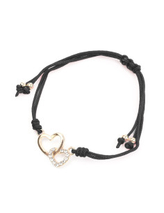 Pulsera de Hilo Duo Hearts