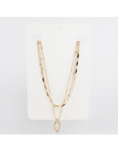 Collar de Cadenas Oval Golden