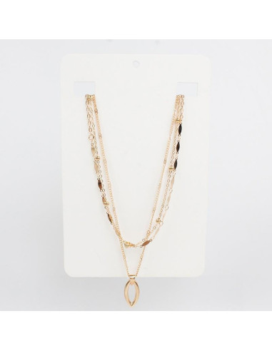 Collar de Cadenas Oval Golden