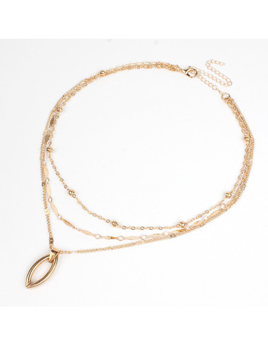 Collar de Cadenas Oval Golden