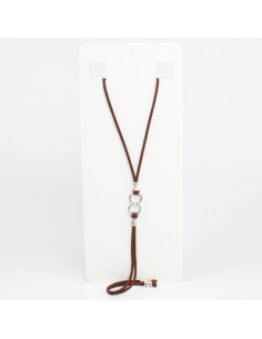 Collar Corbatero de Gamuza Two Circles