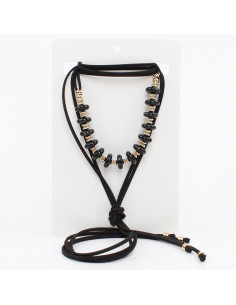 Collar de Gamuza Combined Acrylic