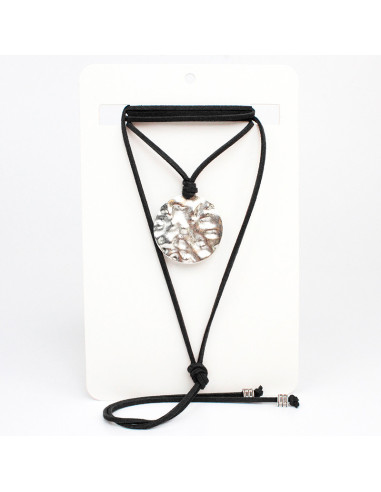 Collar de Gamuza Textured Circle