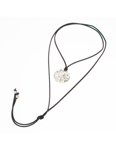 Collar de Gamuza Textured Circle