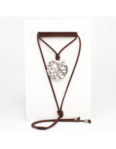 Collar de Gamuza Textured Circle