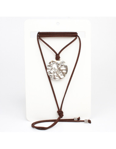 Collar de Gamuza Textured Circle