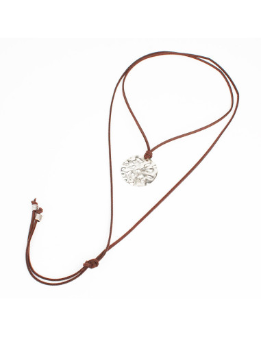 Collar de Gamuza Textured Circle