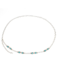 Cinturón de Cadena Boho Turquise