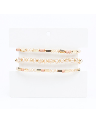 Set de Pulseras Elásticas Crystal Colors