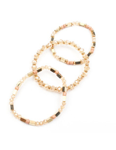 Set de Pulseras Elásticas Crystal Colors