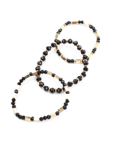 Set de Pulseras Elásticas Crystal Colors