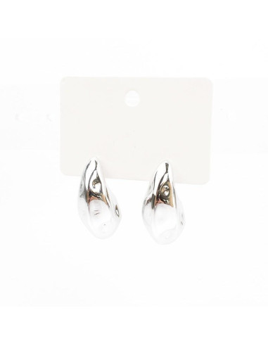 Aro Chunky Silver Organic Drop