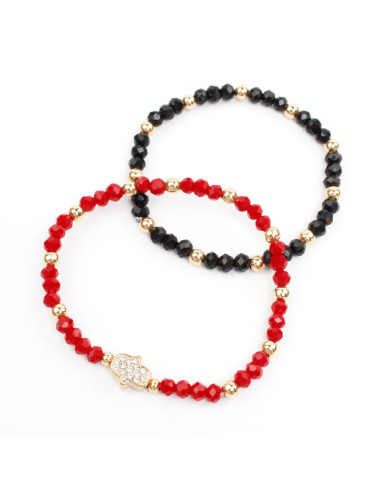 Set de Pulseras Shiny Hamsa