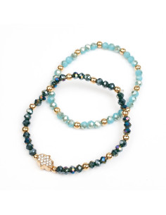 Set de Pulseras Shiny Hamsa