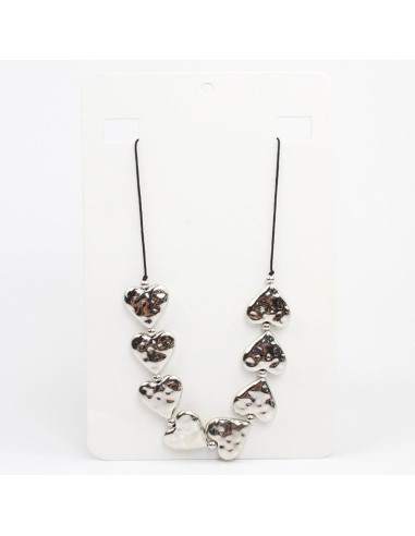 Collar de Hilo Silver Hearts