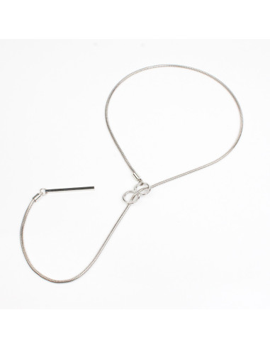 Collar Corbatero de Cadena Large Snake