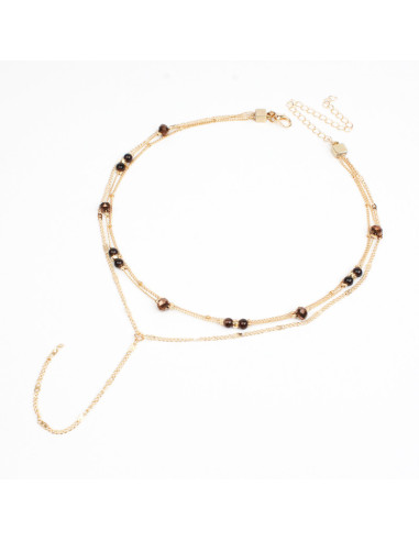 Collar de Cadenas New Trendy Gold