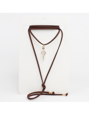 Collar de Gamuza Shiny Snake