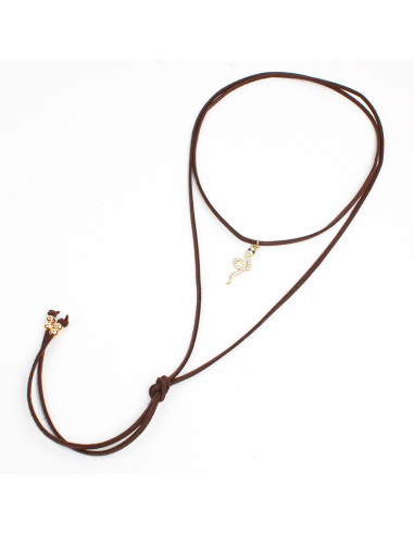 Collar de Gamuza Shiny Snake