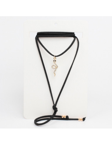 Collar de Gamuza Shiny Snake