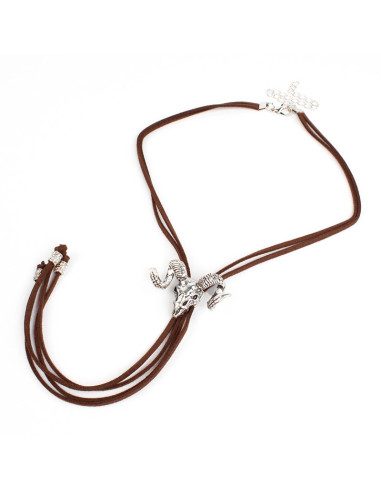 Collar Corbatero de Gamuza Bohemme Animal