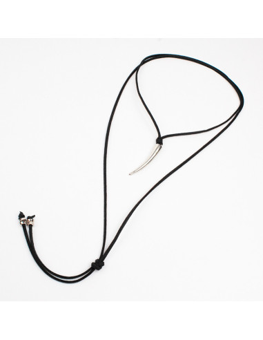 Collar de Gamuza Silver Fang