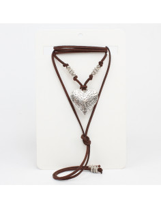 Collar de Gamuza Boho Heart