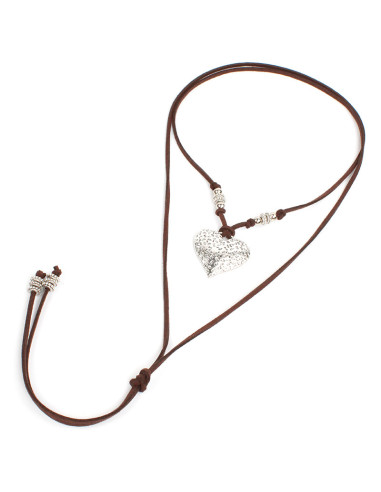 Collar de Gamuza Boho Heart