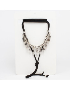 Collar de Gamuza Full Silvers