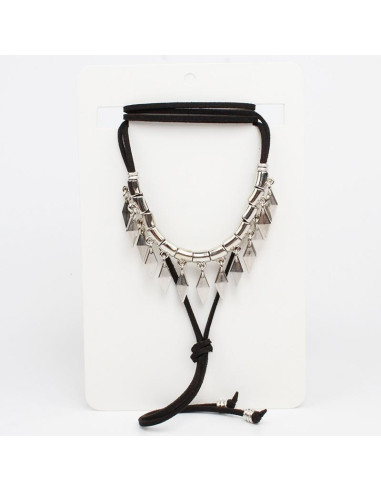 Collar de Gamuza Full Silvers