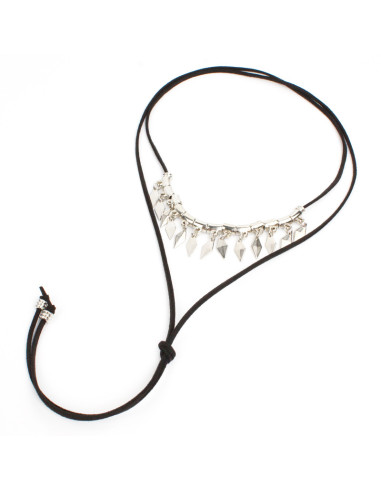 Collar de Gamuza Full Silvers