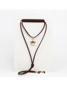 Collar de Gamuza Star