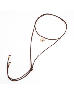 Collar de Gamuza Star