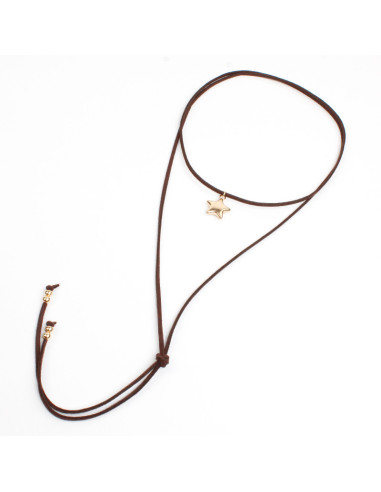 Collar de Gamuza Star