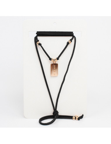 Collar de Gamuza LOVE