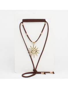 Collar de Gamuza Trendy Sun