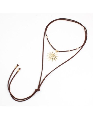 Collar de Gamuza Trendy Sun