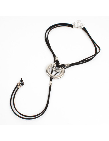 Collar Corbatero Double Circles